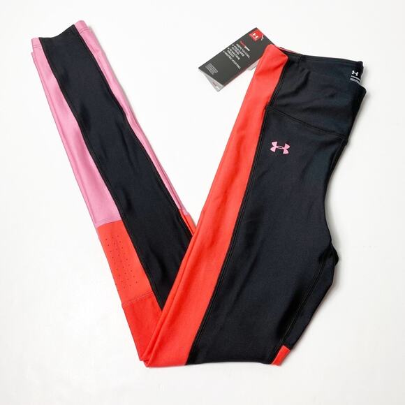 Under Armour Training Perforated Insert Athletic Leggings XS NEW WITH TAGS - Picture 2 of 8